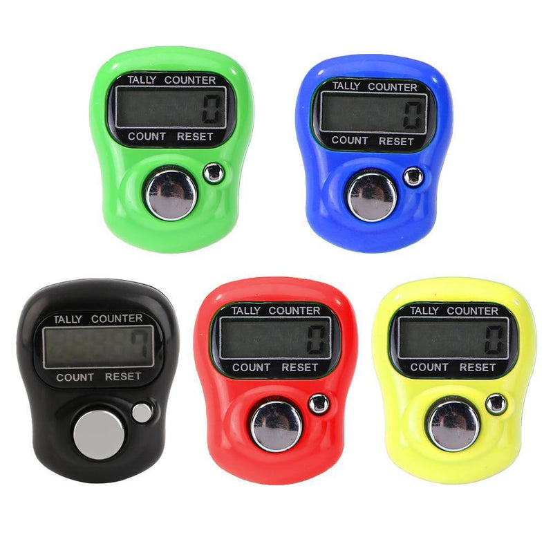 Mini Finger Counter LCD Electronic Digital Counter Range 0-99999 (Blue)