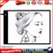 A4 Digital Graphics Tablet LED Drawing Board Light Box Tracing Copy Pad Newly