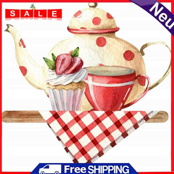 5D Rhinestone Pictures DIY Tea Time Full Round Drill Diamond Painting Craft Kit