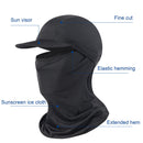 Cycling Cap Sunscreen Scarf Fishing Brim Hat UV-Resistant Elastic Viscose Fiber