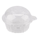 Round Cake Holders Boxes Cases Set Reusable Muffin Cup Plastic Cupcake