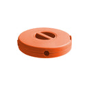 Portable Round Phone Cable Storage Box Rotatable Organizer Case (Orange) Newly