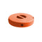 Portable Round Phone Cable Storage Box Rotatable Organizer Case (Orange) Newly