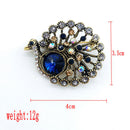 1989candy Brooch Peacock Bird Animal, Raw, Colorful, Diamond Framed, Women's Jewelry