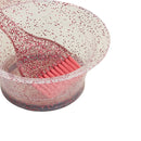 Professional Hair Dyeing Brush Bowl Hair Coloring Comb Mixing Bowls (Pink) Newly