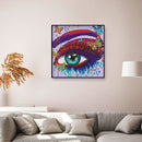 DIY Color Eye Rhinestone Drawing Part Special Shape Diamond Painting Kit Decor