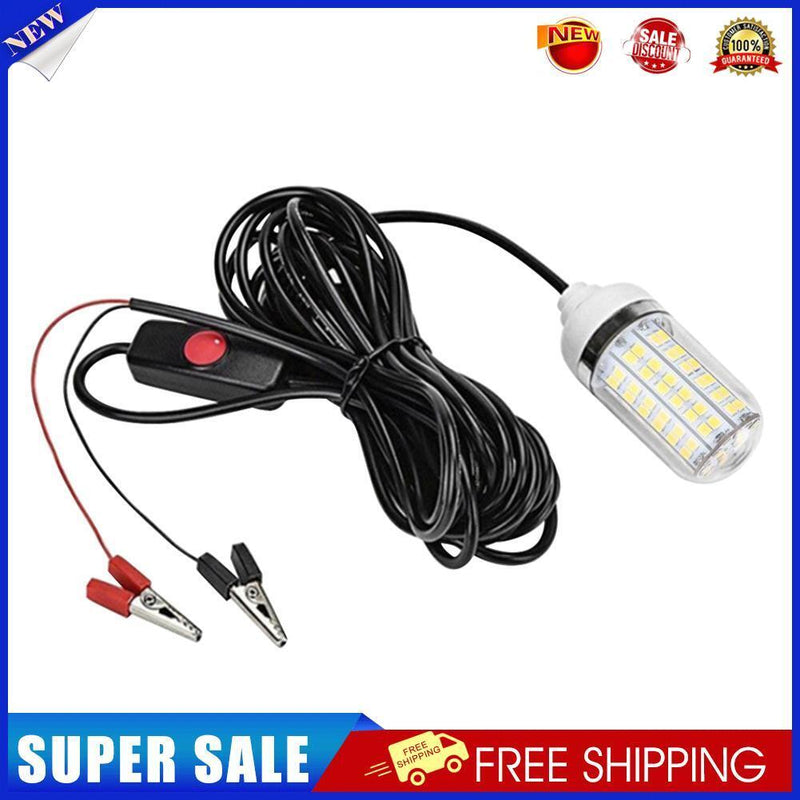 12V LED Fishing Trapping Lamp Underwater Fish Finder Attract Light (Yellow)