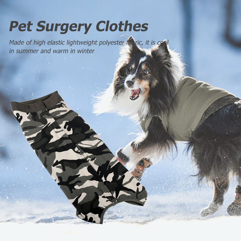 #A Camouflage Dog Products Anti Licking Wounds Recovery Suit Anti Bite Pet Suppl