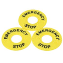 Switch Accessory Label 22mm Label Emergency Stop Sign Warning Circle Mark