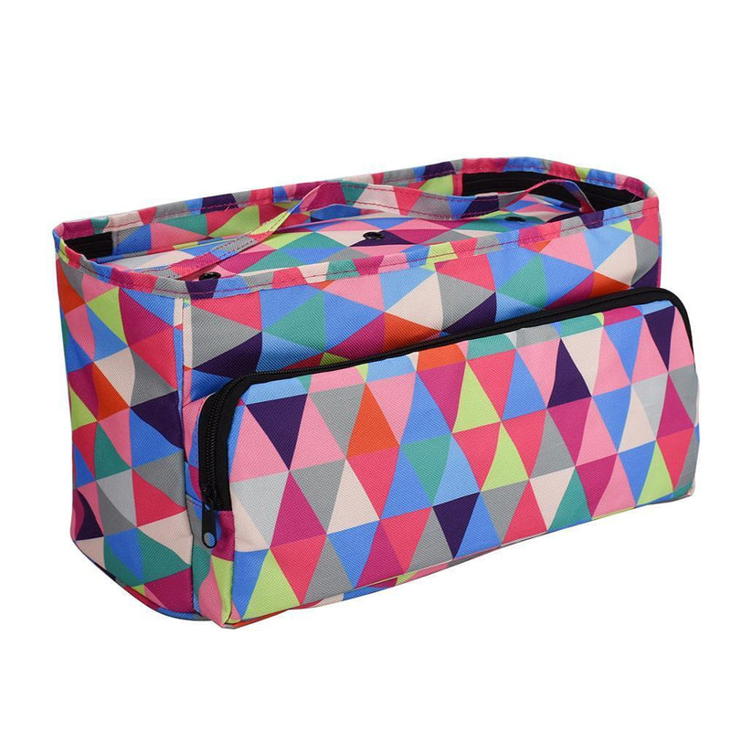 Large Capacity Yarn Clothes Storage Square Bags Geometric Embroidery Portable Cr