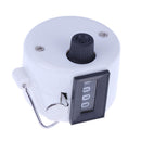 Clicker Counter 4 Digit Number Counters Plastic Shell Hand Held(White) Newly