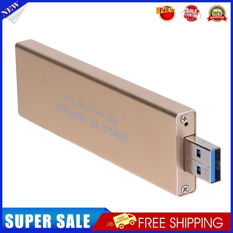 M.2 NGFF SSD to USB3.0 Type-A Adapter Flash Hard Drive External Enclosure