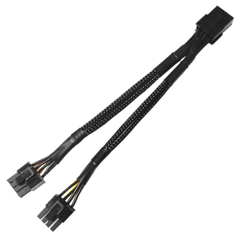 Graphics Card 8Pin to Dual 8Pin (6+2) GPU Power Cable for BTC Mining Motherboard