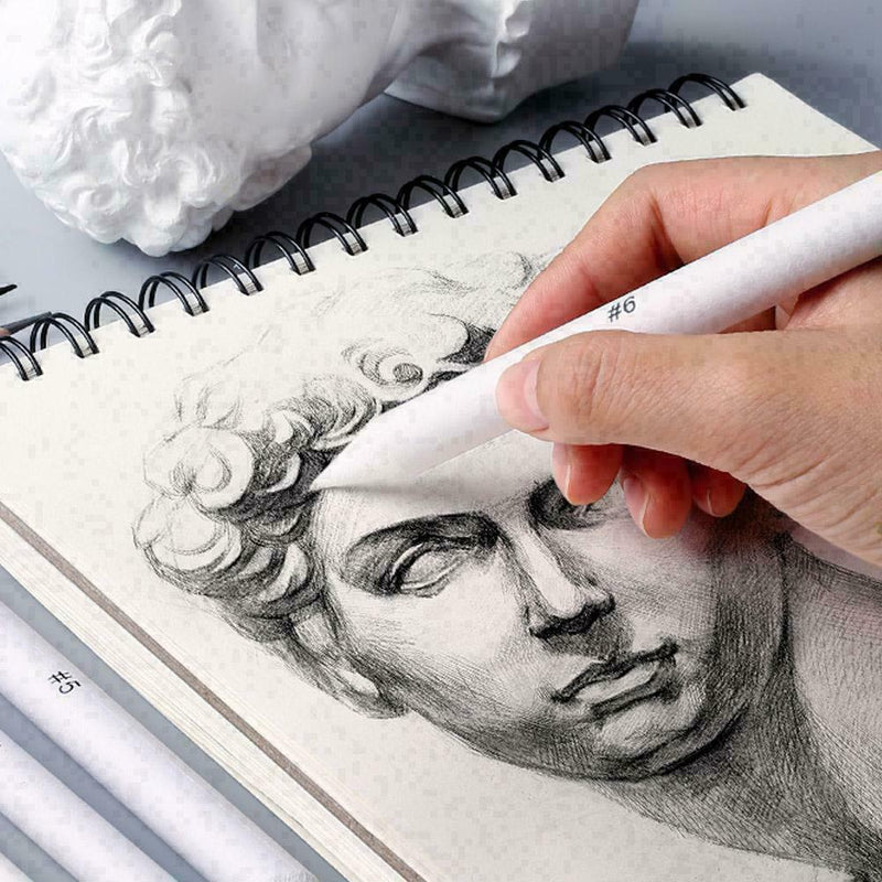 8Pcs Durable Paper Stump Tortillon Sketch Pens Art Drawing Z9M3 O5M6 R6S5