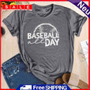 Independence Day Baseball Day Tea T-Shirt (Grey M)