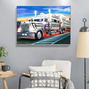 5D DIY Truck Full Round Diamond Painting Mosaic Picture Kits Wall Art Crafts Set