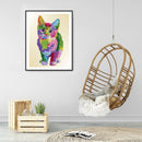 Partial Round Crystal Drill Colorful Cat Diamond Painting Draw Kit (KA301) Newly