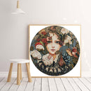 Not Full Embroidery DIY Maid Printed Cross Stitch 11CT Cotton Thread Set