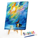 Ship at Sea Oil Paint By Numbers Kit DIY Acrylic Painting on Canvas Picture