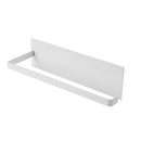 Kitchen Self-adhesive Roll Paper Holder Bathroom Towel Storage Rack (White)