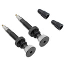 2pcs MTB Road Bike Presta F/V Tubeless Tire Valve for Carbon Rim (Black)