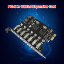7 Ports USB 3.0 PCI-E Expansion Card High Speed HUB Adapter PCI Express Extender