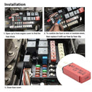 DC 14V Auto Reset Mini Circuit Breaker Blade Fuse for Car Boat(10A Red) Newly