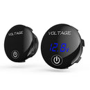 Car DC 5-48V Panel Voltmeter Touch Switch Battery Capacity Tester (Blue) Newly