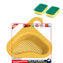 Sink Strainer Colander Drain Basket 1 Sink Drying Shelf Rack & 2 Sponges Newly