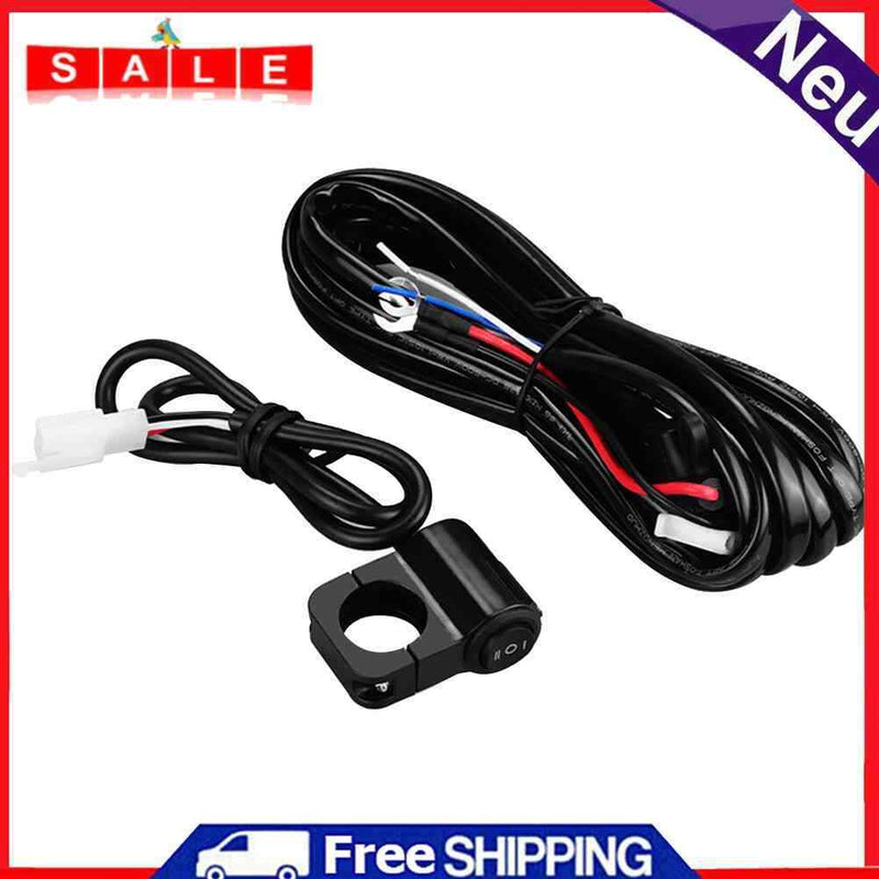 Wiring Harness for Motorcycle Headlights DC12V 3-wire Relay Loom Cable Harness