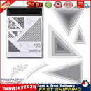 Metal Cutting Dies Stencil Stamps DIY Craft Triangle Series Embossing (C) Newly