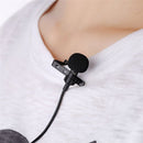 Clip-on Lapel Microphone Link To Smartphone Wired Condenser Hands-free Mike