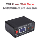 1.8MHz-50MHz Power Meter FM AM SSB 0.5W-120W Type-C Charging with OLED Display
