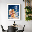DIY Rhinestone Little Girl Full Round Drill Diamond Painting Mosaic Home De