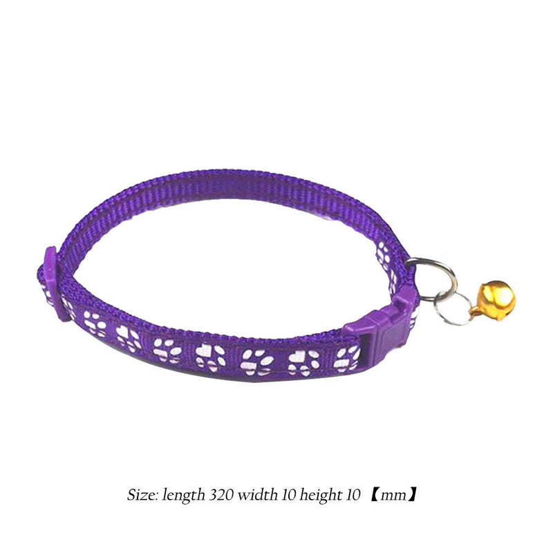 Colorful Cat Necklace Necklace with Bell Adjustable Buckle Dog Accessories Supply