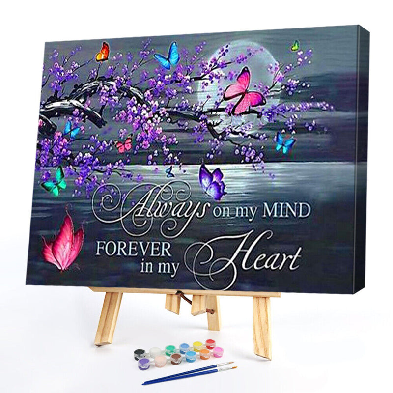 50x40cm Frameless Character DIY Oil Paint By Numbers Picture Home Room Decor