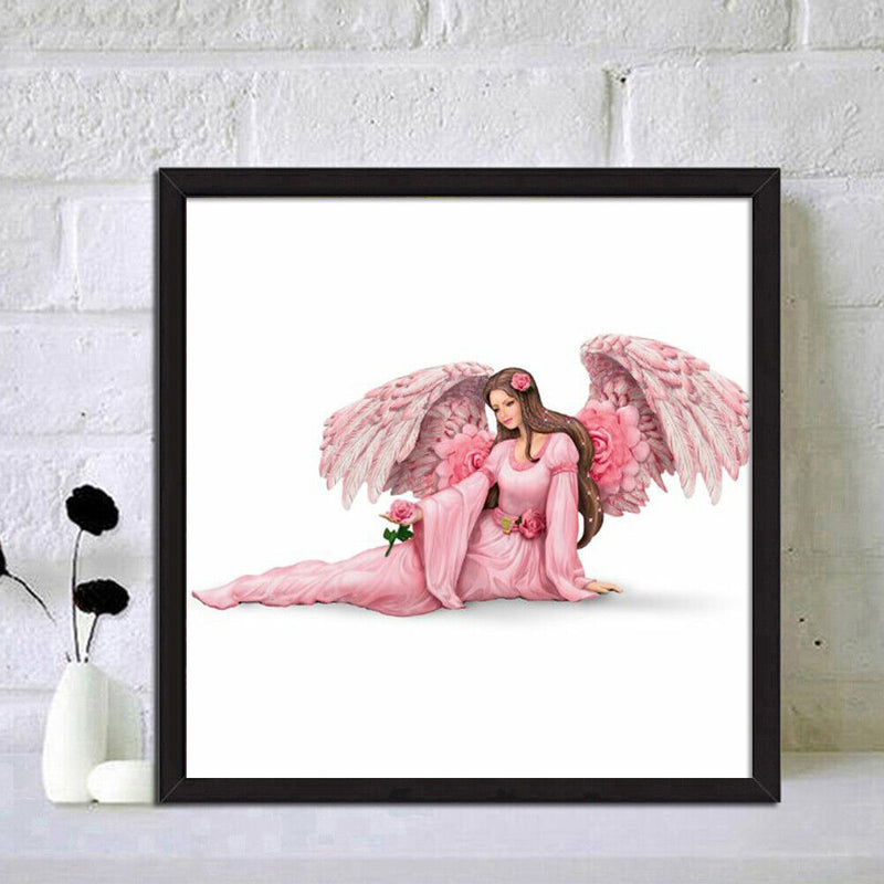 Full Round Drill Mosaic Craft DIY Pink Angel Rhinestone Diamond Painting Newly