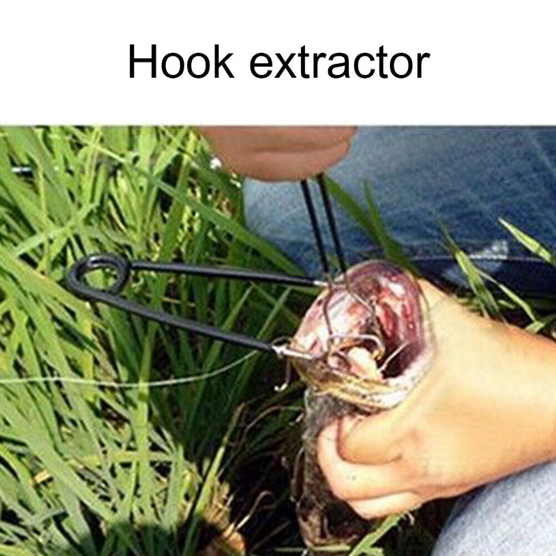 2x Portable Stainless Steel Fish Mouth Opener Jaw Spreader Hook Lock Remove