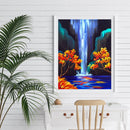 Art Hand Painted Oil Paint By Numbers Digital Scenery Drawing Canvas Home Decor