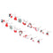 Women 8Pcs/Set Gift Santa Deer Christmas Tree Snowflake Xams Stud Earrings