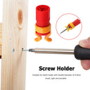 Woodworking Portable Drill Screw Holder Bit Jig Fastener Clip Fixing Clamper Kit