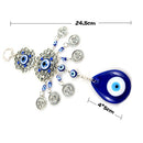 Turkish Blue Eyes Lucky Pendant Wind Chime Rhinestone Wall Door Hanging Ornam