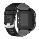 Silicone Strap Bracelet Watch Band for Garmin Forerunner 920XT (Black Gray)