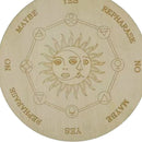 Wooden Divination Pendulum Board Star Sun Moon Energy Meditation Ornaments