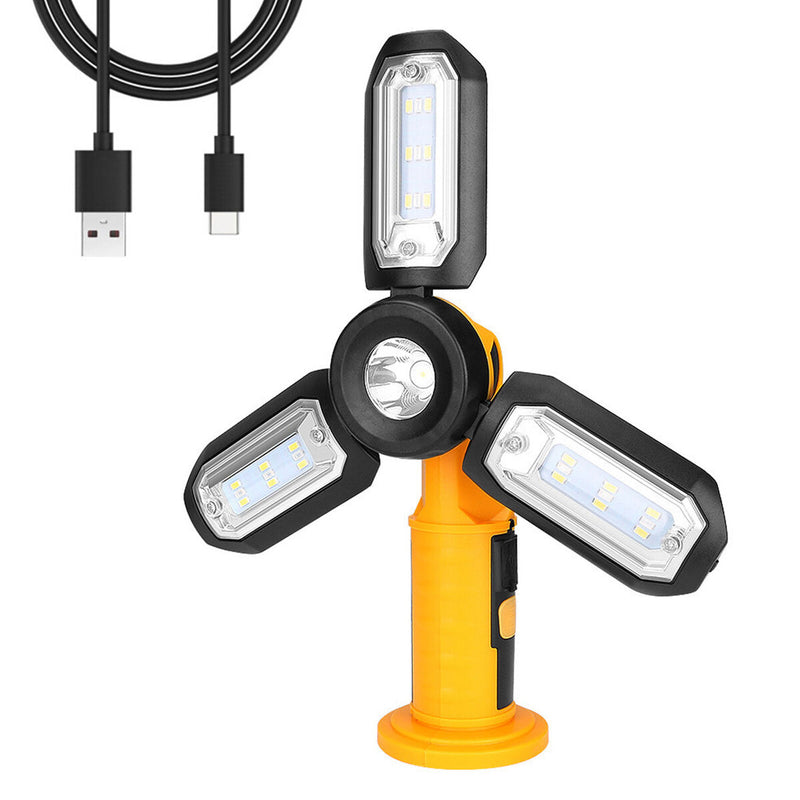 300lm Camping Flashlight Foldable Magnet Camping Lamp Flashlight Torch Emer