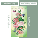 DIY Diamond Painting Glasses Storage Bags Waterproof (YD011) (Flower Butterfly)