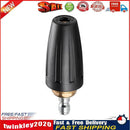 High Pressure Water Spray Nozzle Rotary Turbo Sprinkler Valve Black (025) Newly