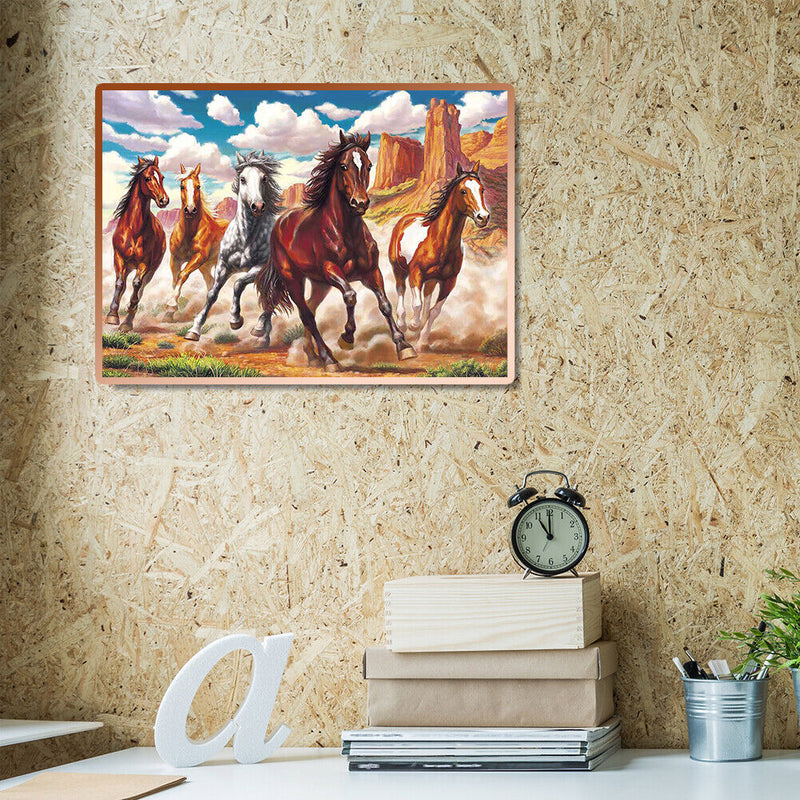 5D DIY Horse Diamond Painting Embroidery Full Round Drill Cross Stitch Mosaic