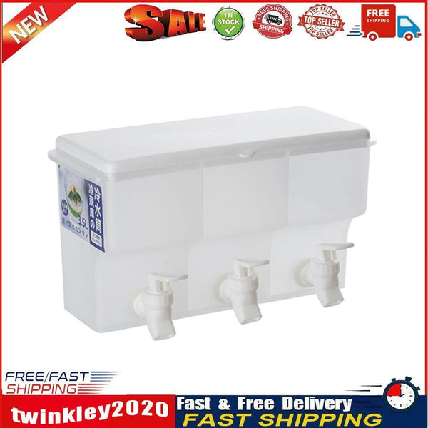 3 Grids Refrigerator Cold Kettle with Faucet Lemonade Cool Water Bottle Newly