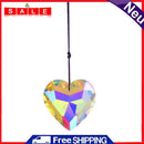 Crystal Diamond Wind Chimes Ornaments Love Heart Hanging During Room Decoration